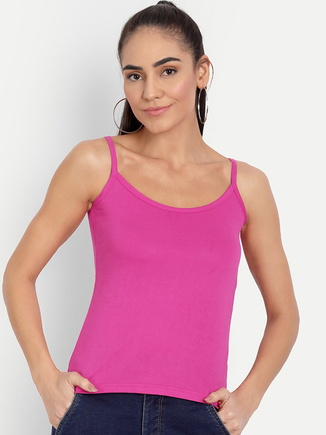 BLAZON Women Solid Cotton Camisoles