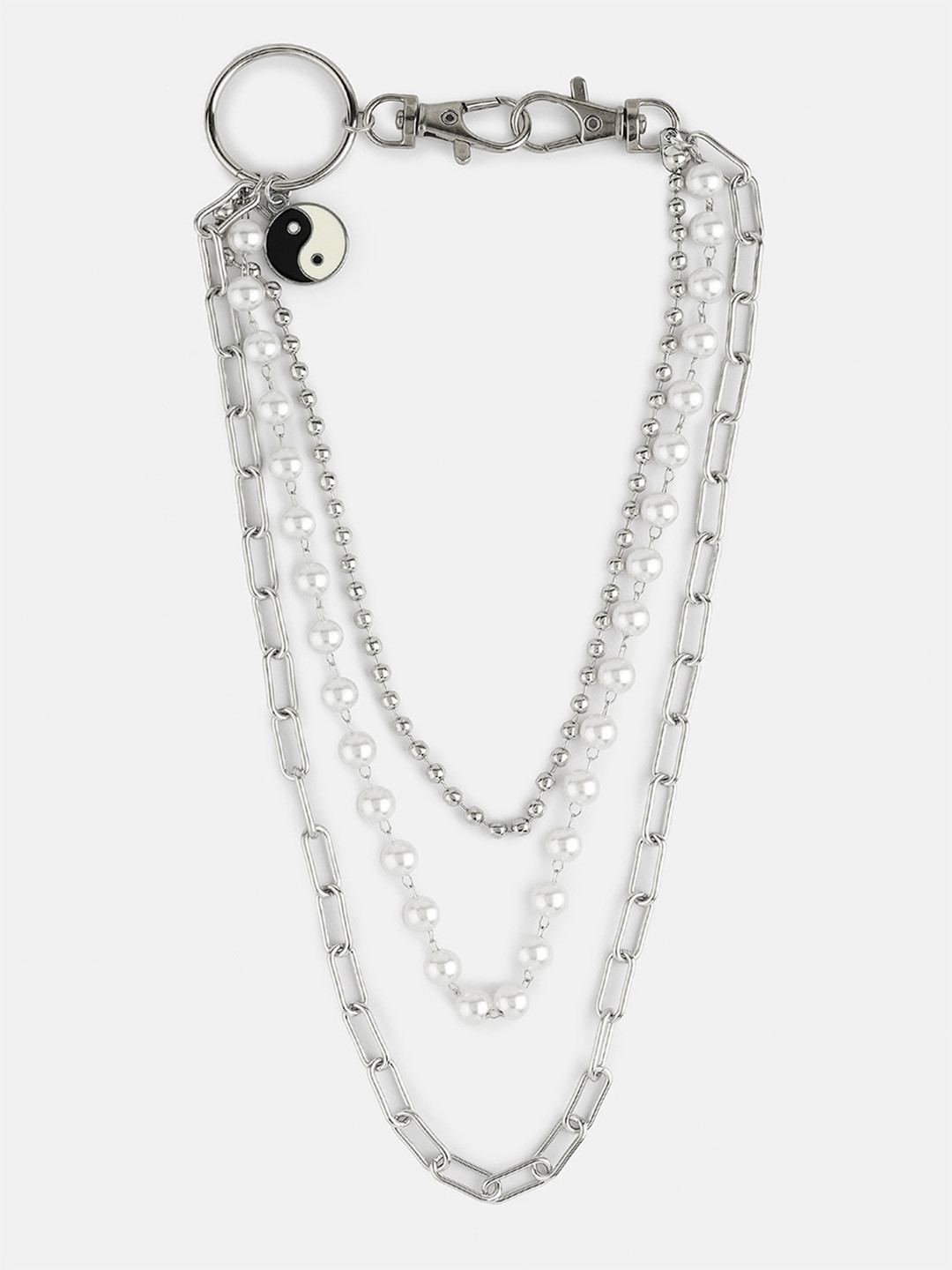 Kazo Silver-Plated Pearl Layered Chain