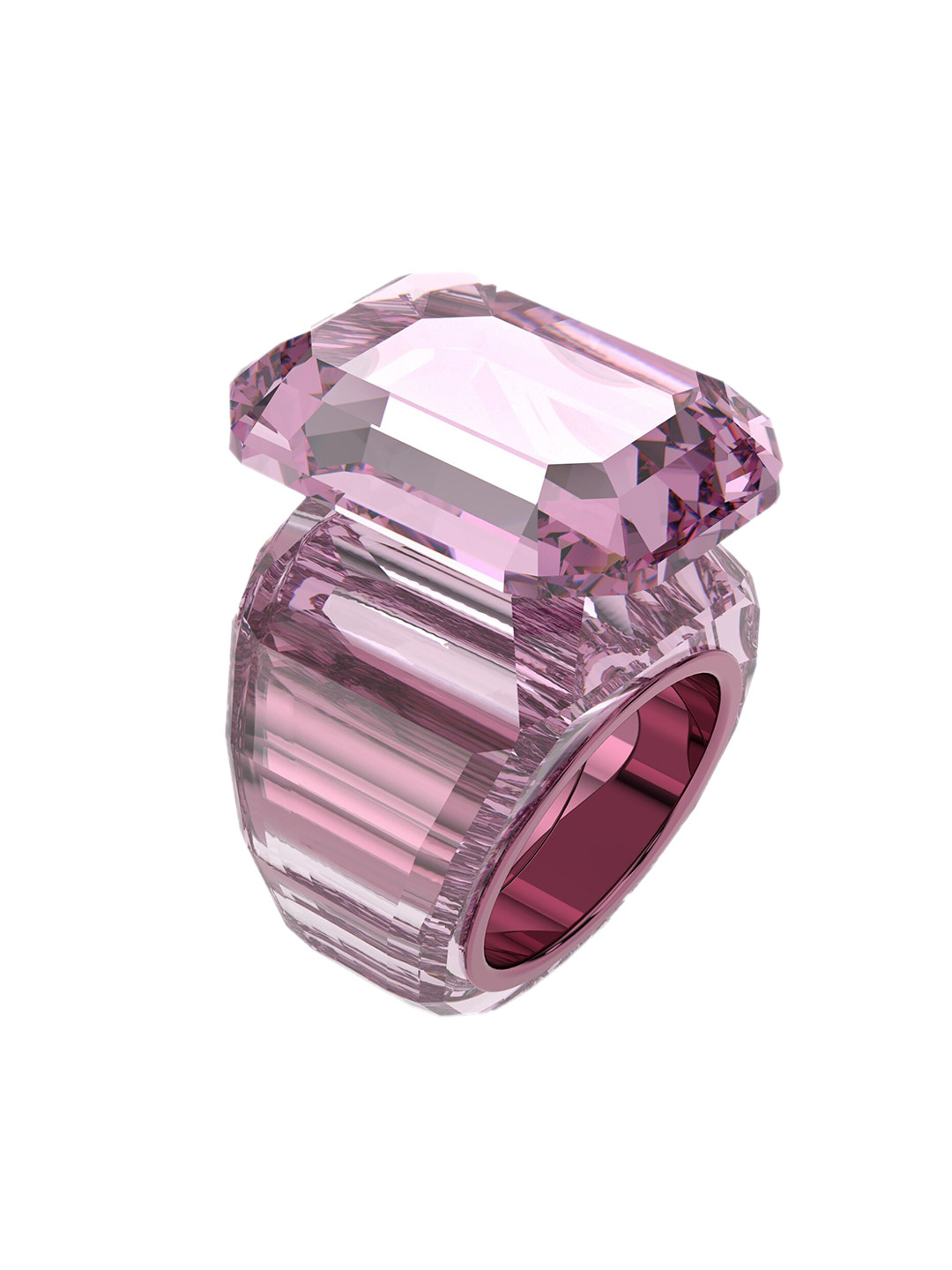 SWAROVSKI Pink Crystal Studded Finger Ring