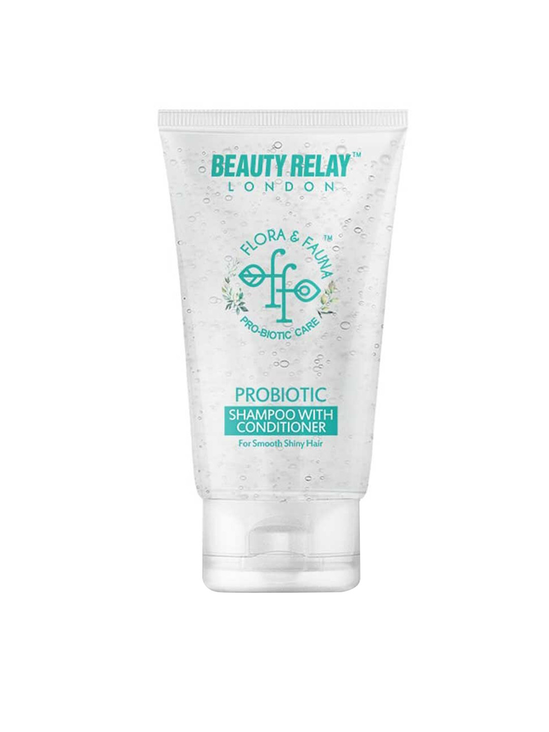 BeautyRelay Flora & Fauna Probiotic Shampoo With Conditioner With Banana, British Rose - 200ml