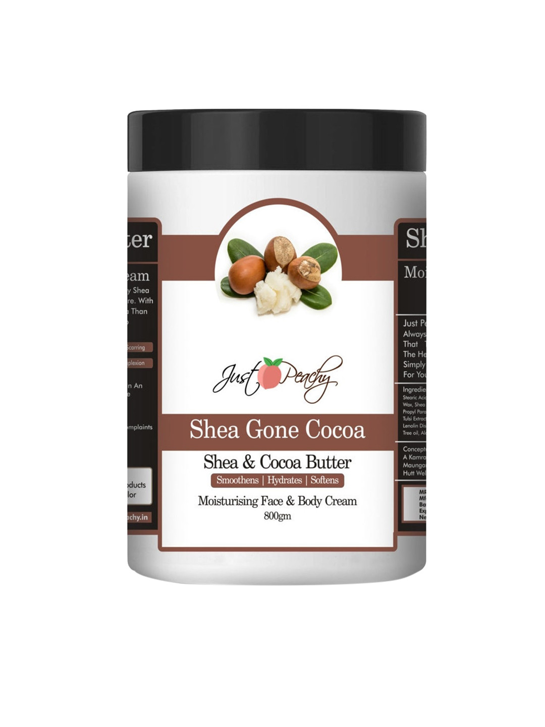 Just Peachy Shea Gone Cocoa Face & Body Cream 800gm