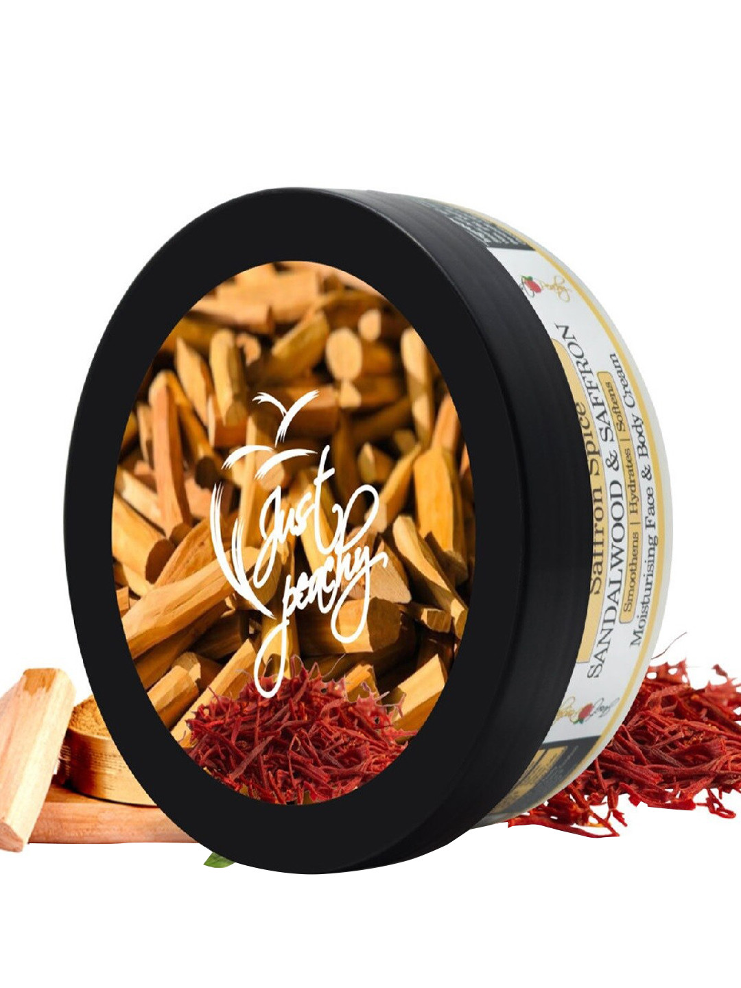 Just Peachy Saffron Spice Sandalwood Face & Body Cream 200gm