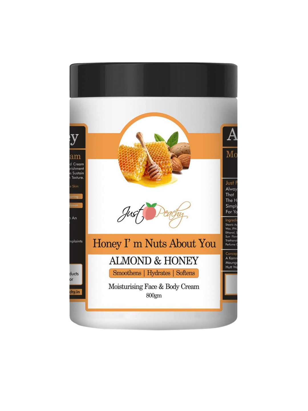 Just Peachy Honey I'm Nuts About You Honey & Almond Face & Body Cream 800gm