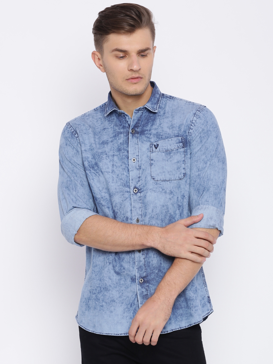 Allen solly jeans best sale shirt