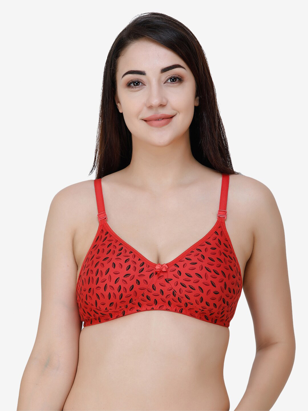 College Girl Non Padded Seamless T-shirt Bra CG-Flexi1-Red