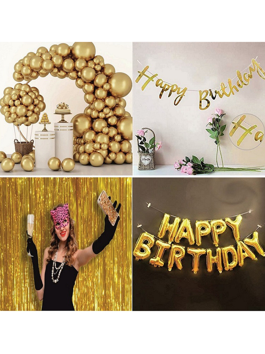 CHOCOZONE 50 Balloons & Foil Balloon &  Balloon & Banner Party Decorations