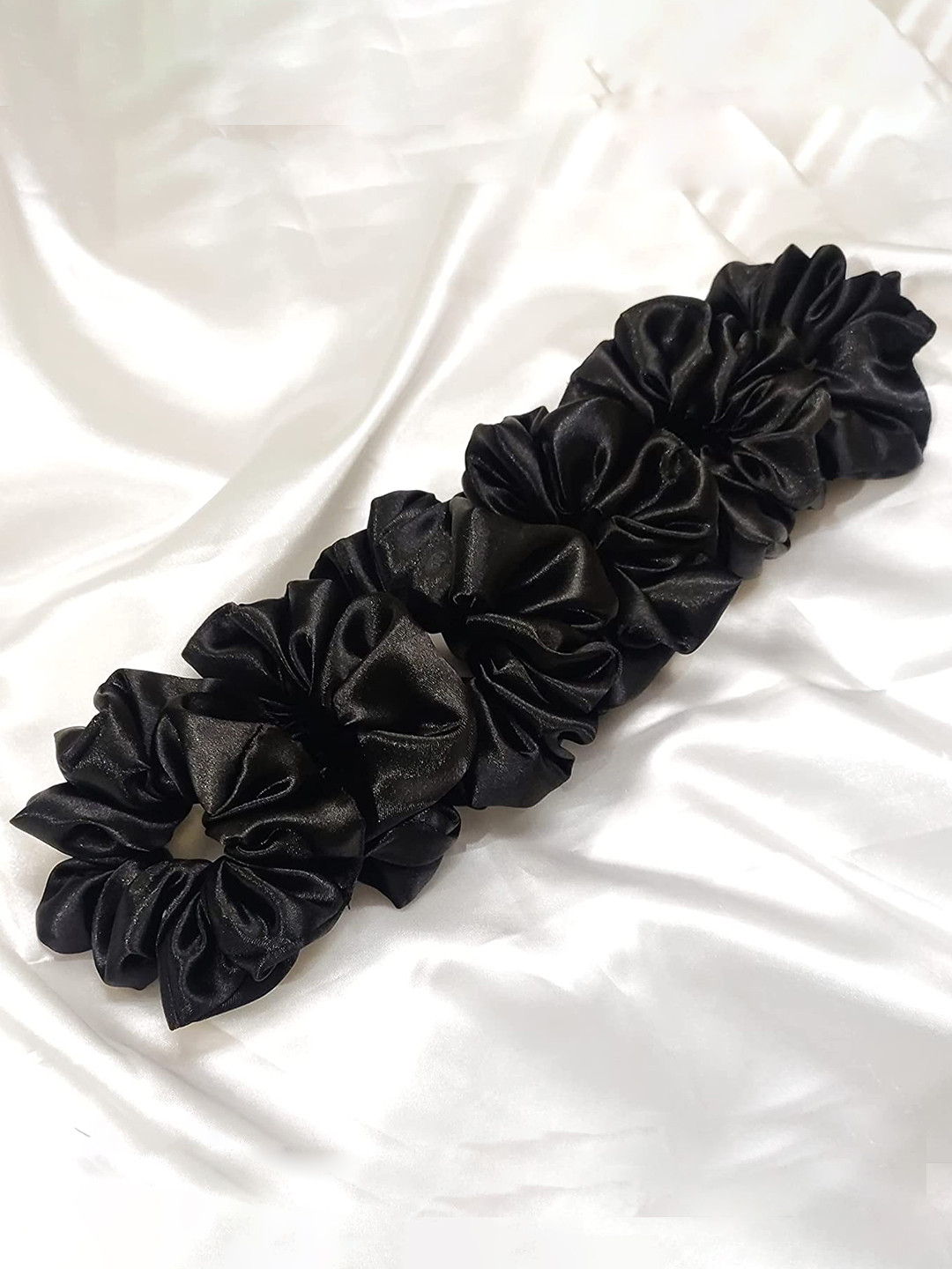 CHRONEX Pack Of 6 Black Rubber Hair Band