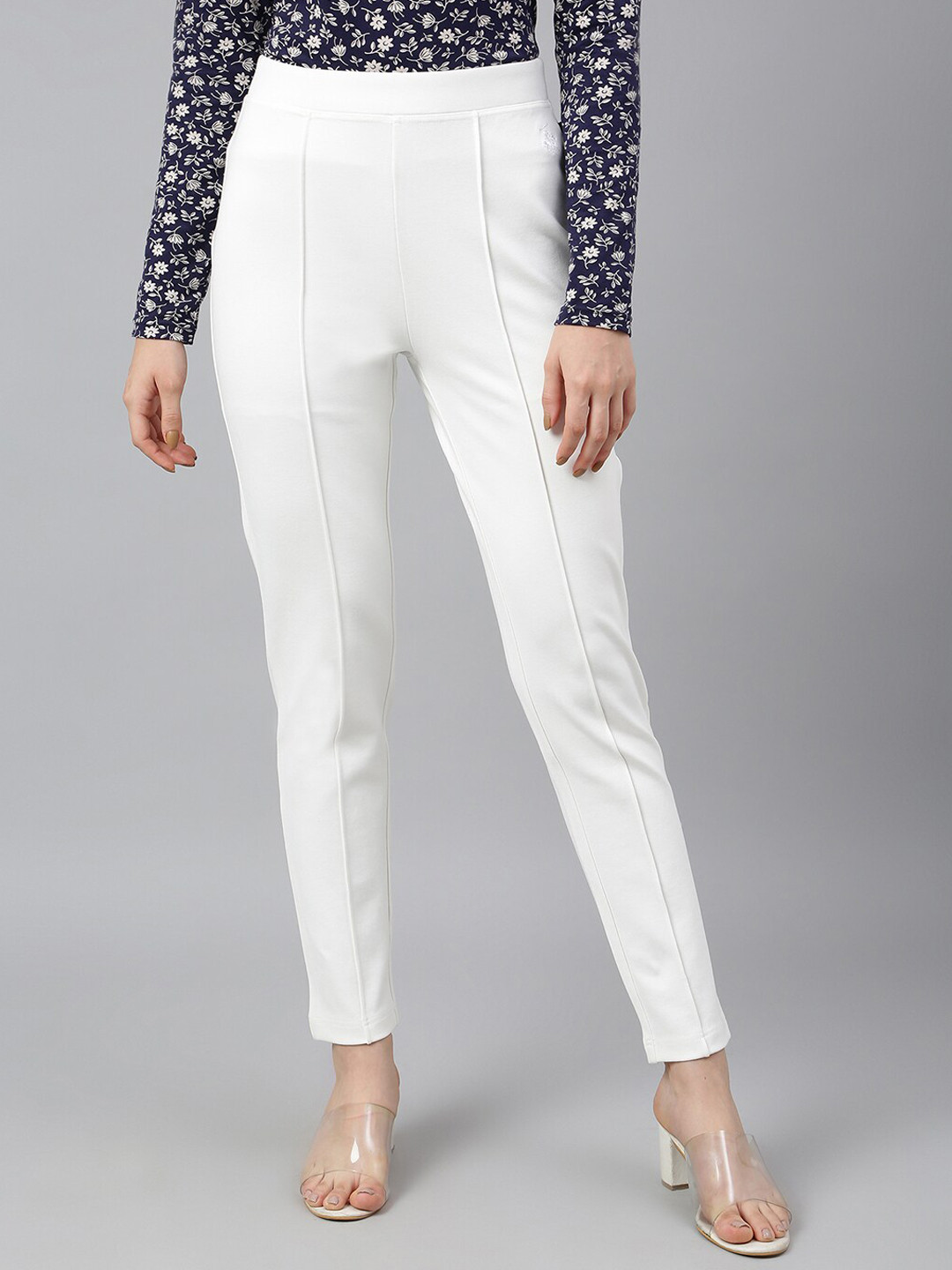 Beverly Hills Polo Club Women Skinny Fit Pleated Trouser