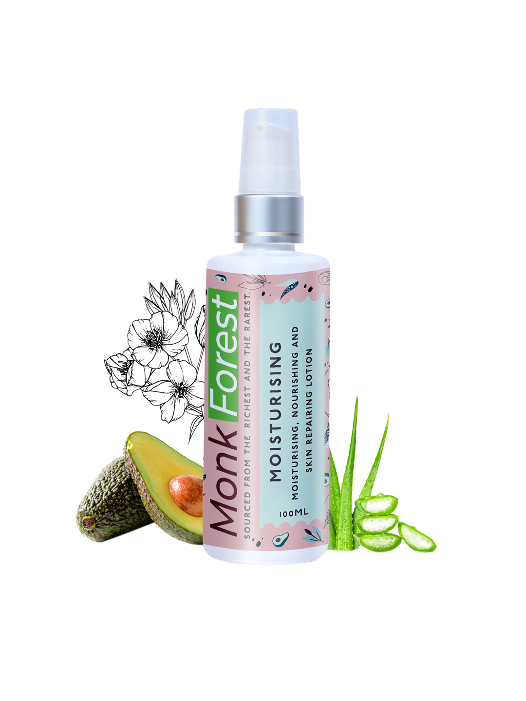 Monk Forest Moisturising Skin Repairing Lotion 100ml