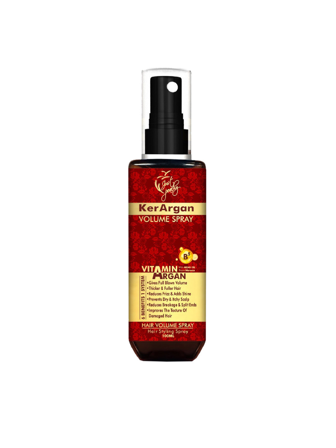 Just Peachy Ker Argan Volumising Hair Spray with Argan Oil & Vitamin B5 100 ml