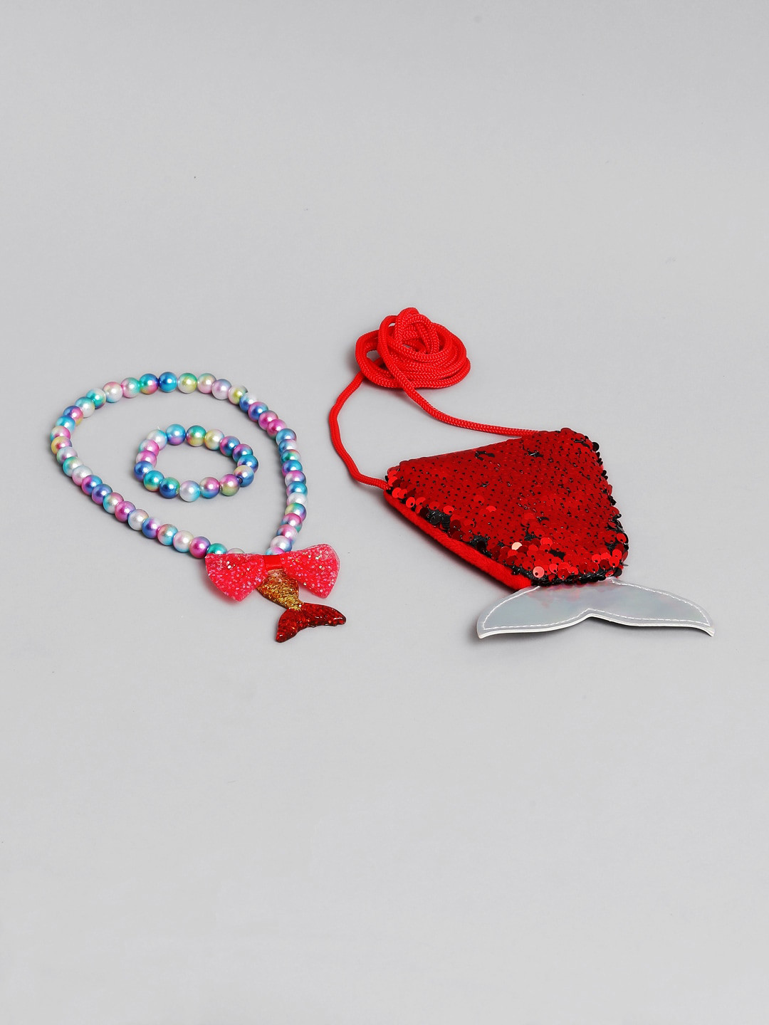 EL REGALO Girls Beaded Fish Featured Jewellery Set