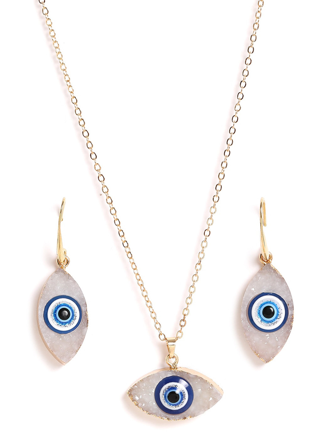EL REGALO Gold-Plated Evil Eye Jewellery Set