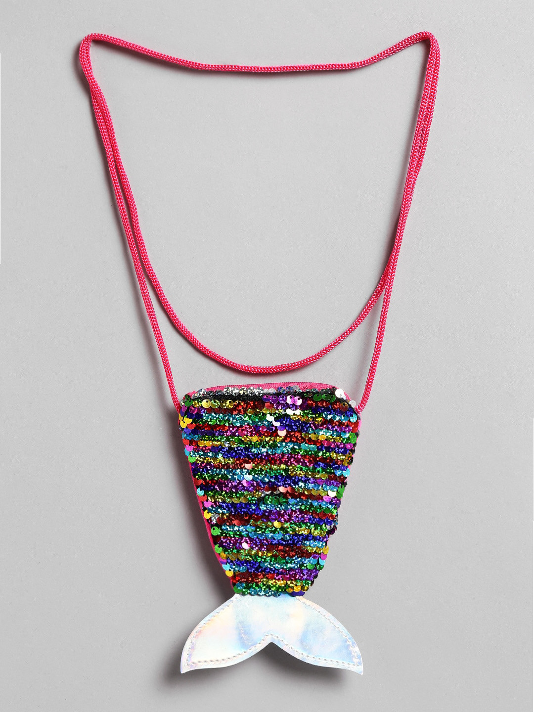 EL REGALO Girls Beaded Jewellery Set With Mermaid Sling Bag
