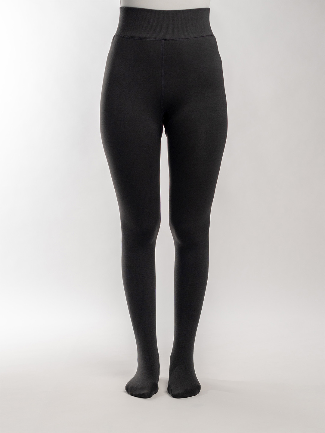 Theater Women Solid Opaque Winter Fur Stockings