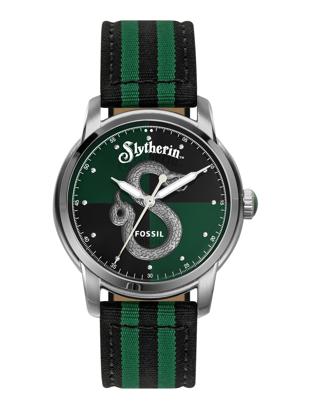 Fossil Men Green and Black Embellished Analogue Watch LE1161-Multi