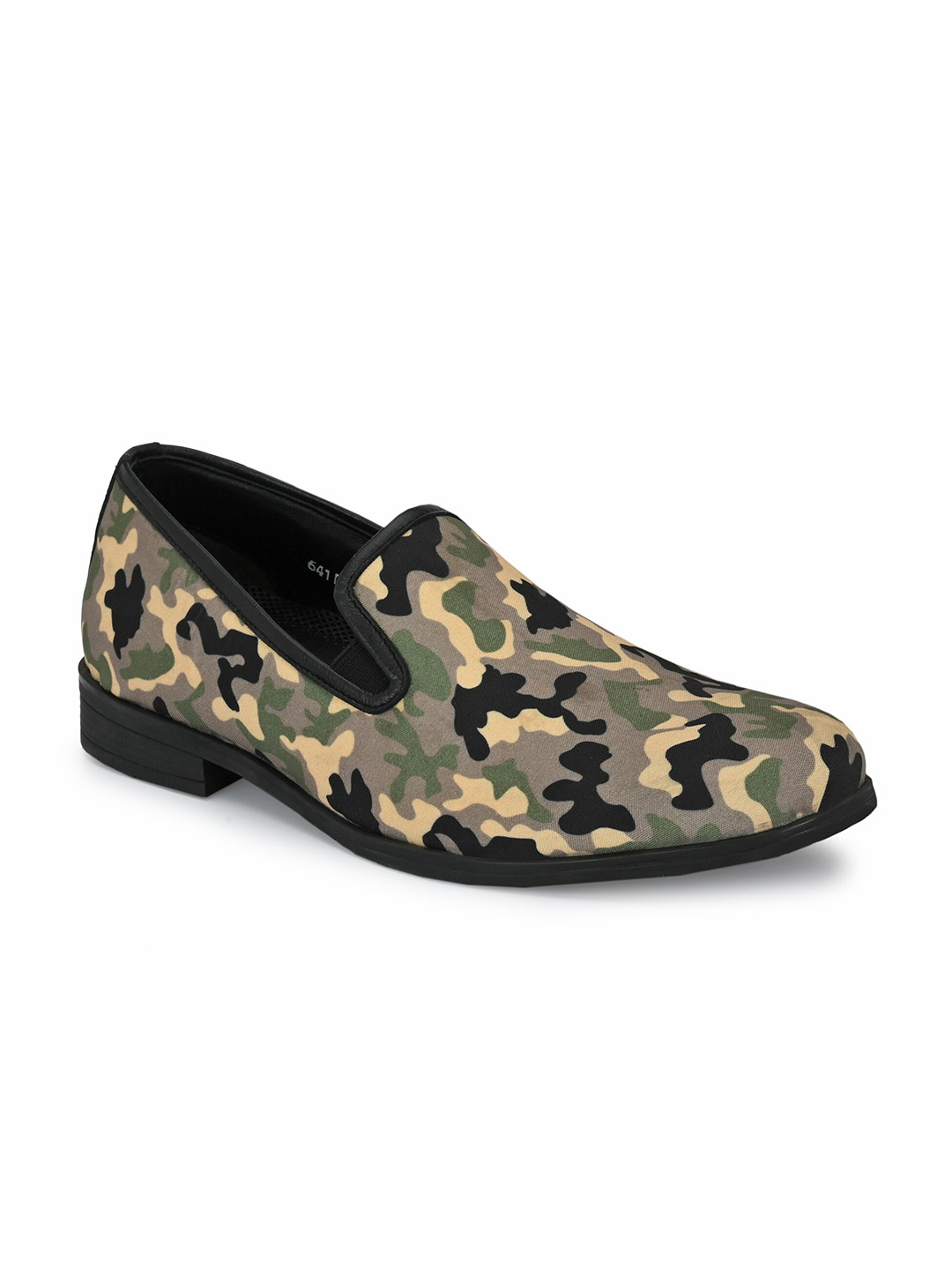 Hitz Men Ethnic Printed Canvas Mojaris