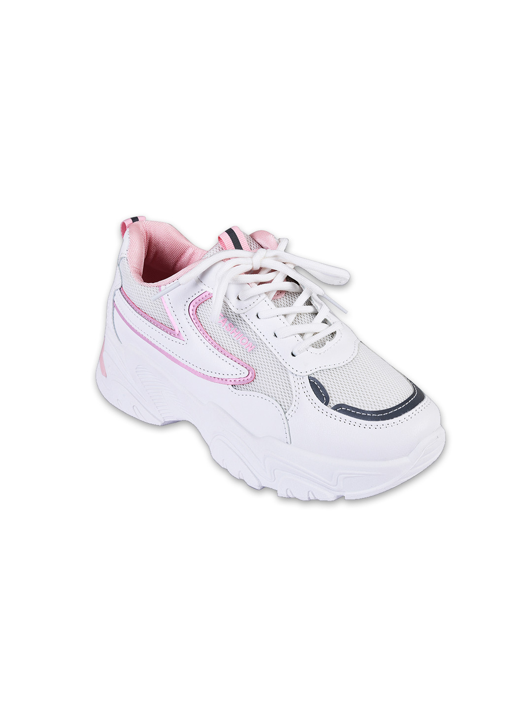 CASSIEY Women Pink Mesh Walking Shoes