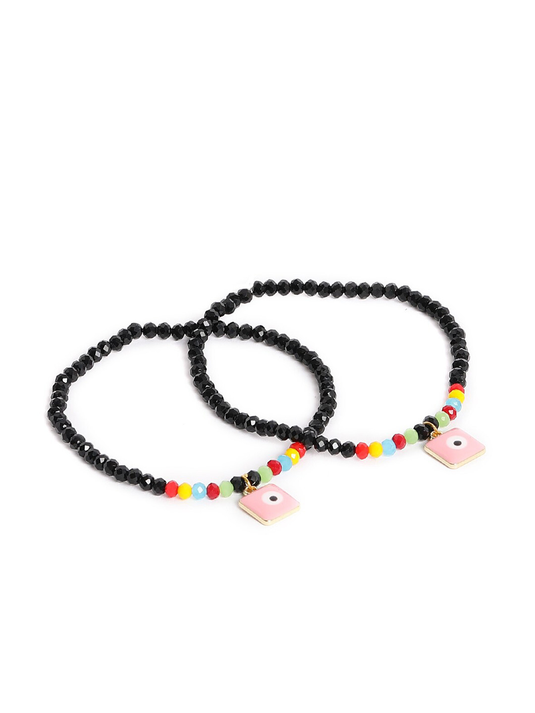 EL REGALO Bead-Studded Evil-Eye Anklet