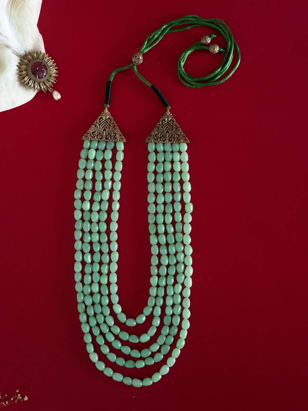 COSA NOSTRAA Men Brass Layered Necklace