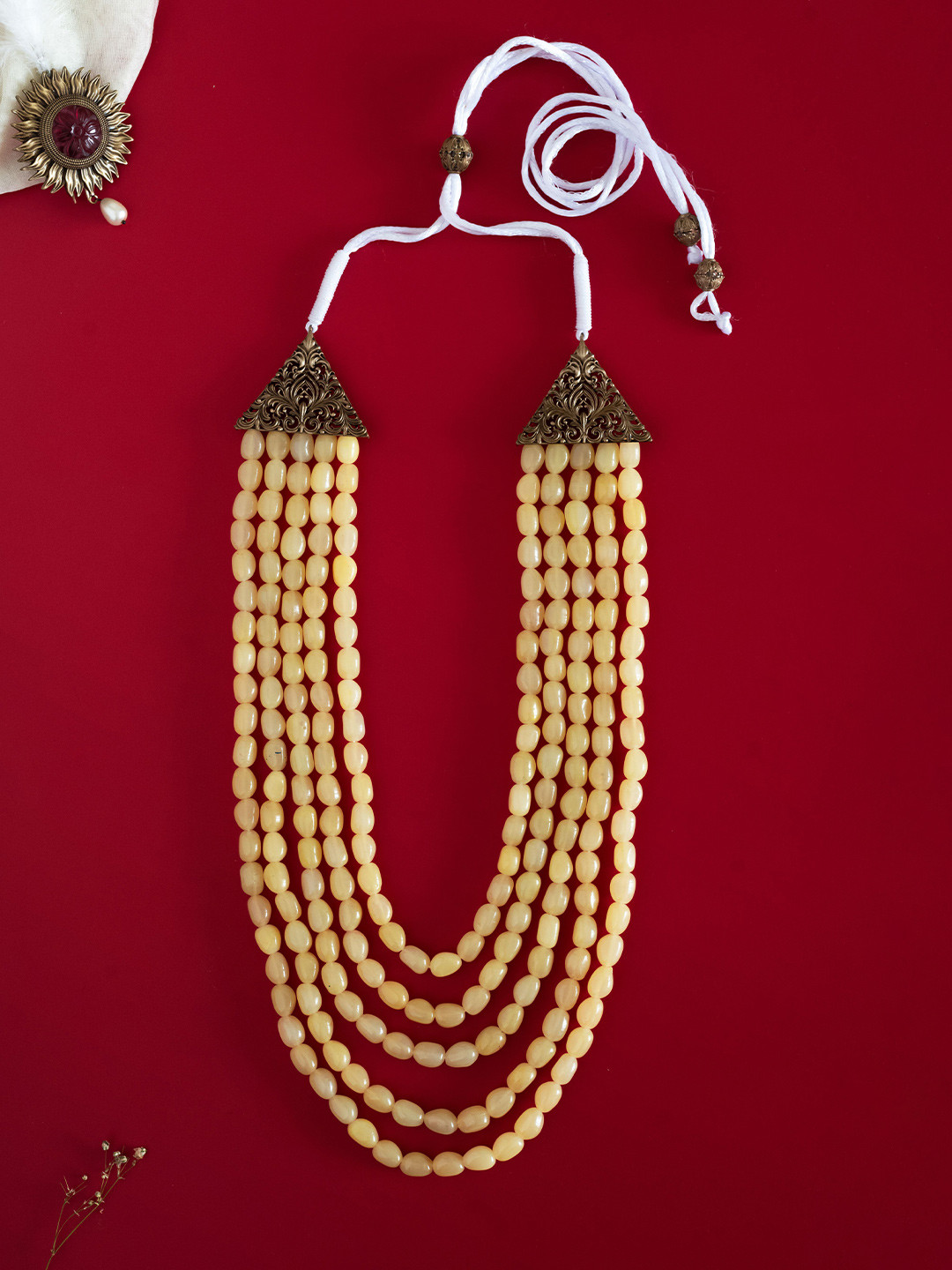 COSA NOSTRAA Men Brass Layered Necklace