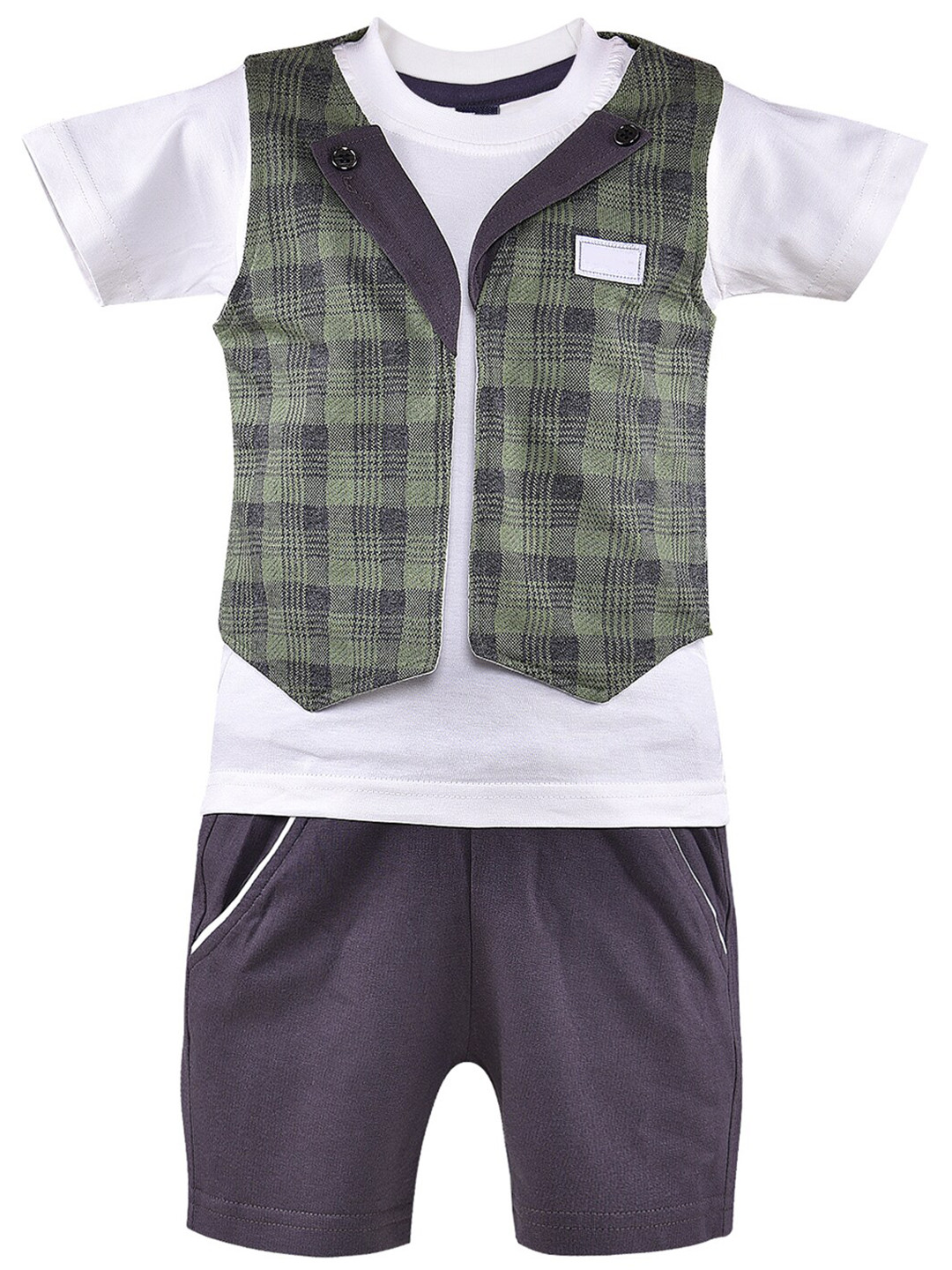 Wish Karo Boys Printed Cotton Blend Clothing Set