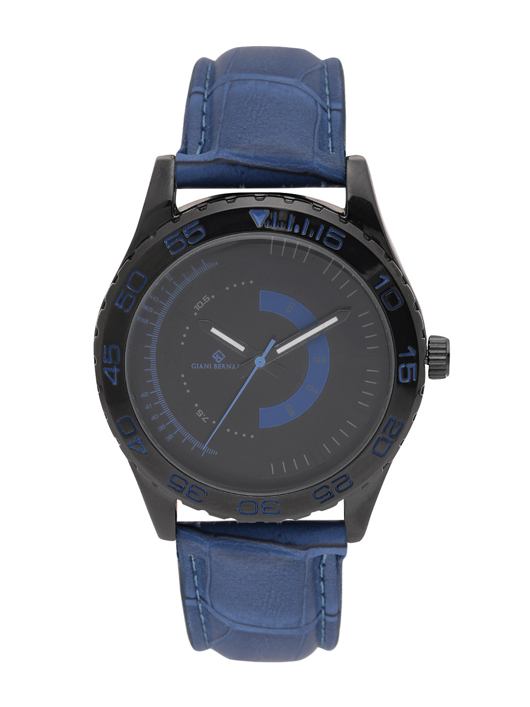 Giani Bernard Men Black Analogue Watch GBM-02H