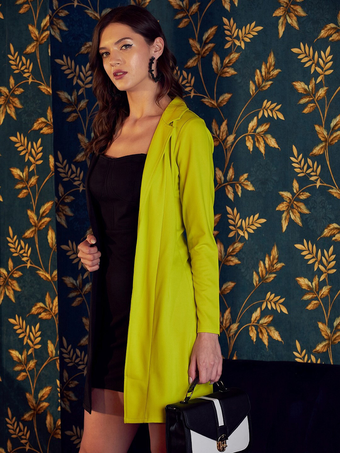 Athena Women Colourblocked Corset Blazer Dress