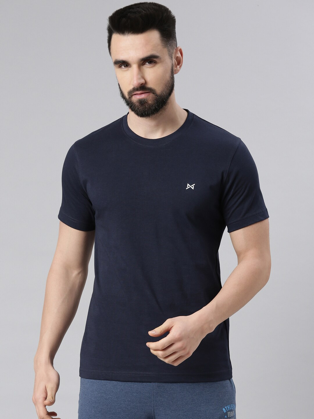 Force NXT Men's Super Combed Cotton Solid Round Neck T-Shirt