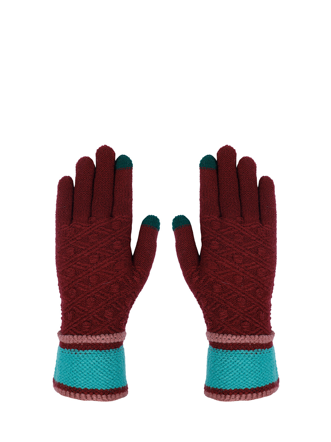 LOOM LEGACY Women Solid Winter Acrylic Hand Gloves