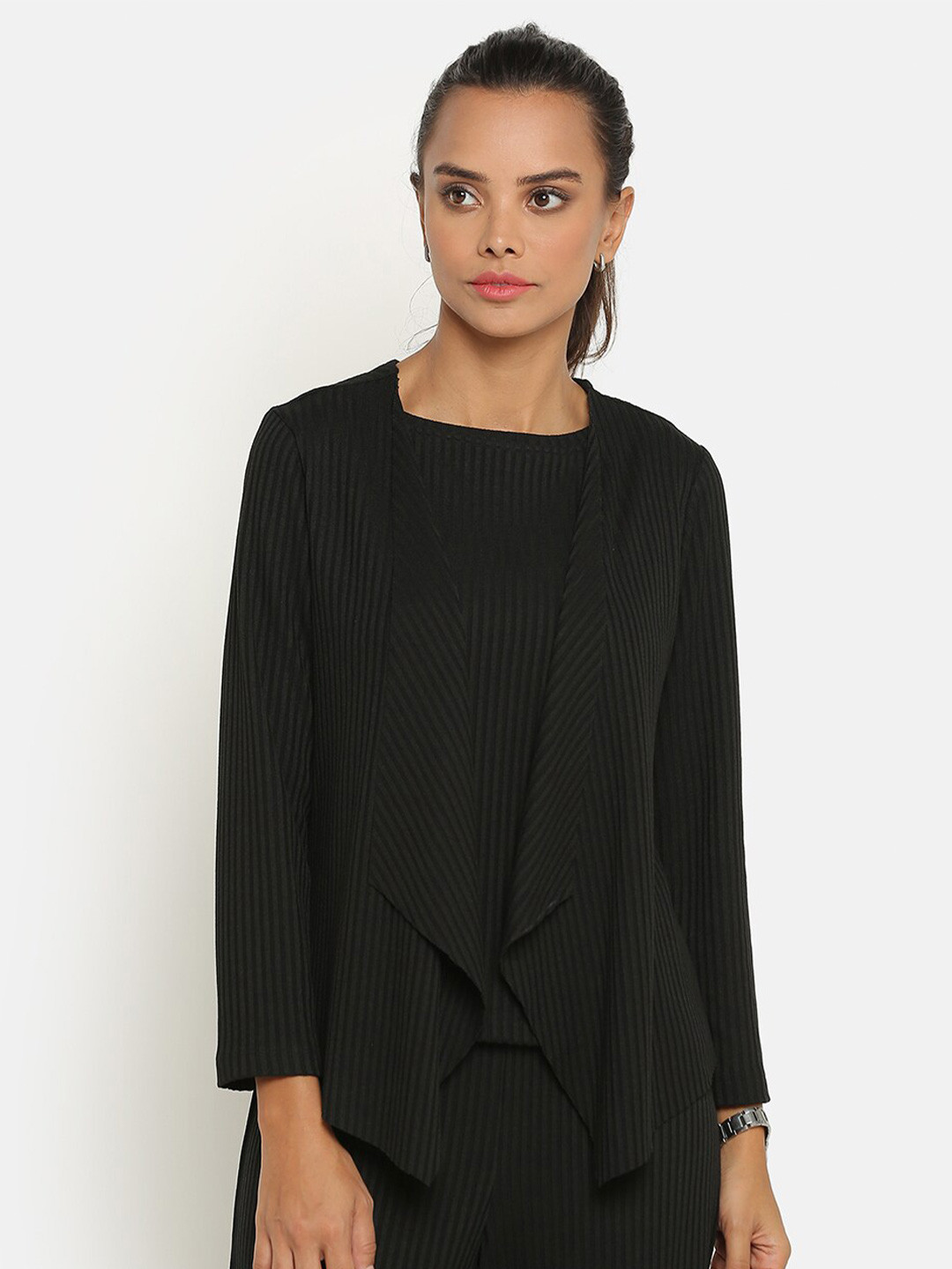 OFFICE & YOU Women Black Party Shrug