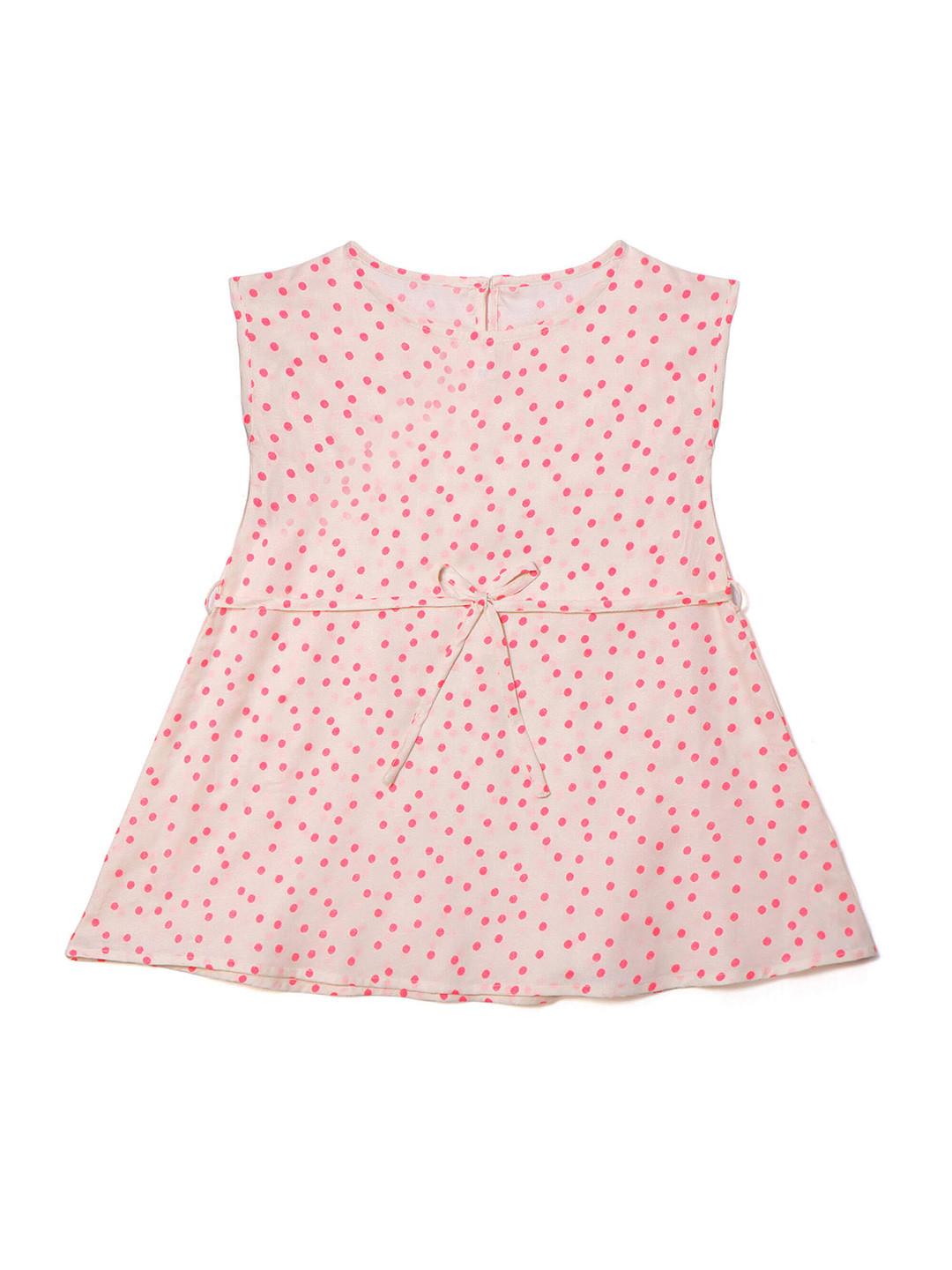 IDK Girls Polka Dot Printed Fit & Flare Dress