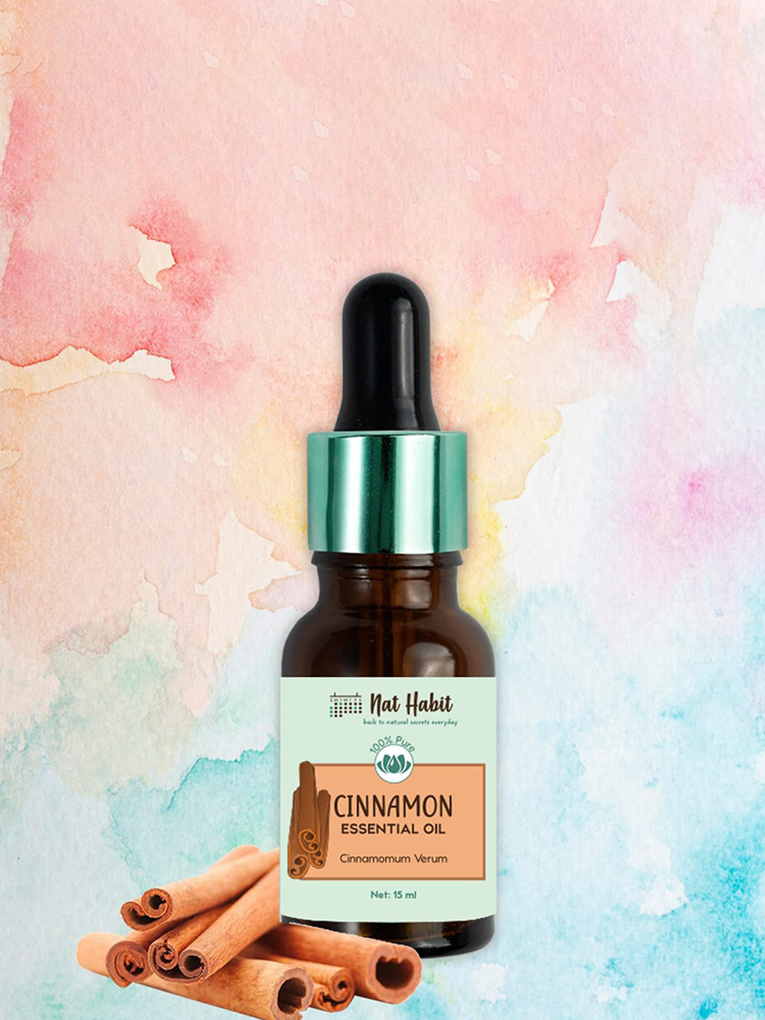 Nat Habit 100% Pure Cinnamon Essential Oil to Treats Acne - 15 ml