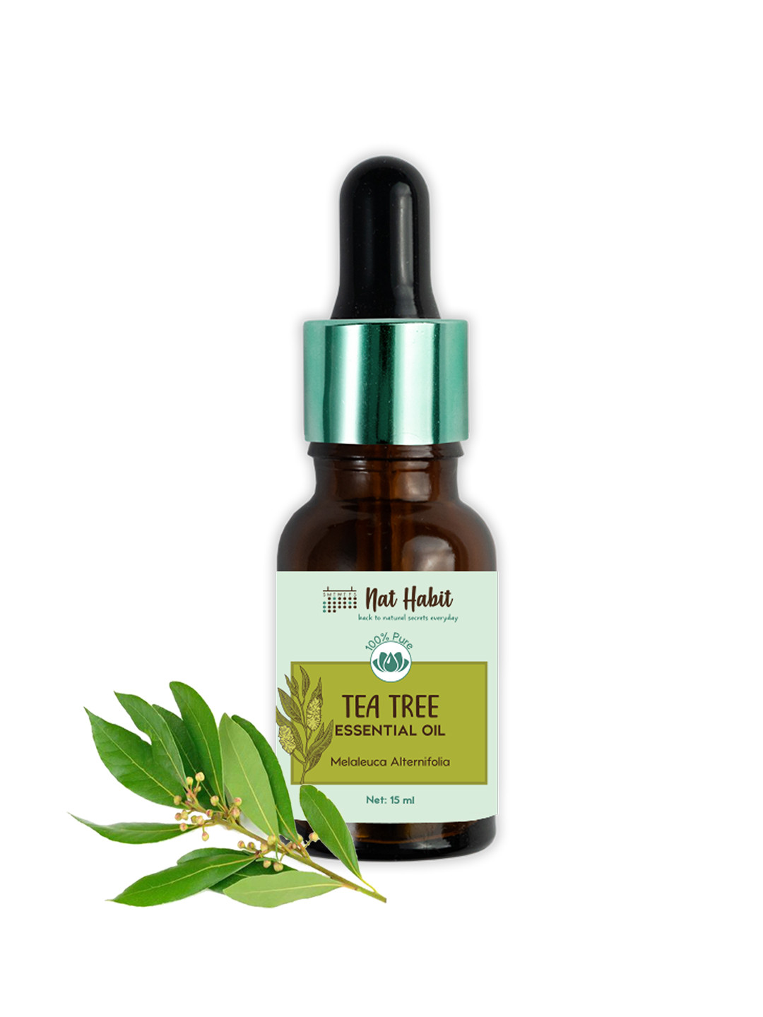 Nat Habit 100% Pure Tea Tree Essential Oil to Treats Psoriasis - 15 ml
