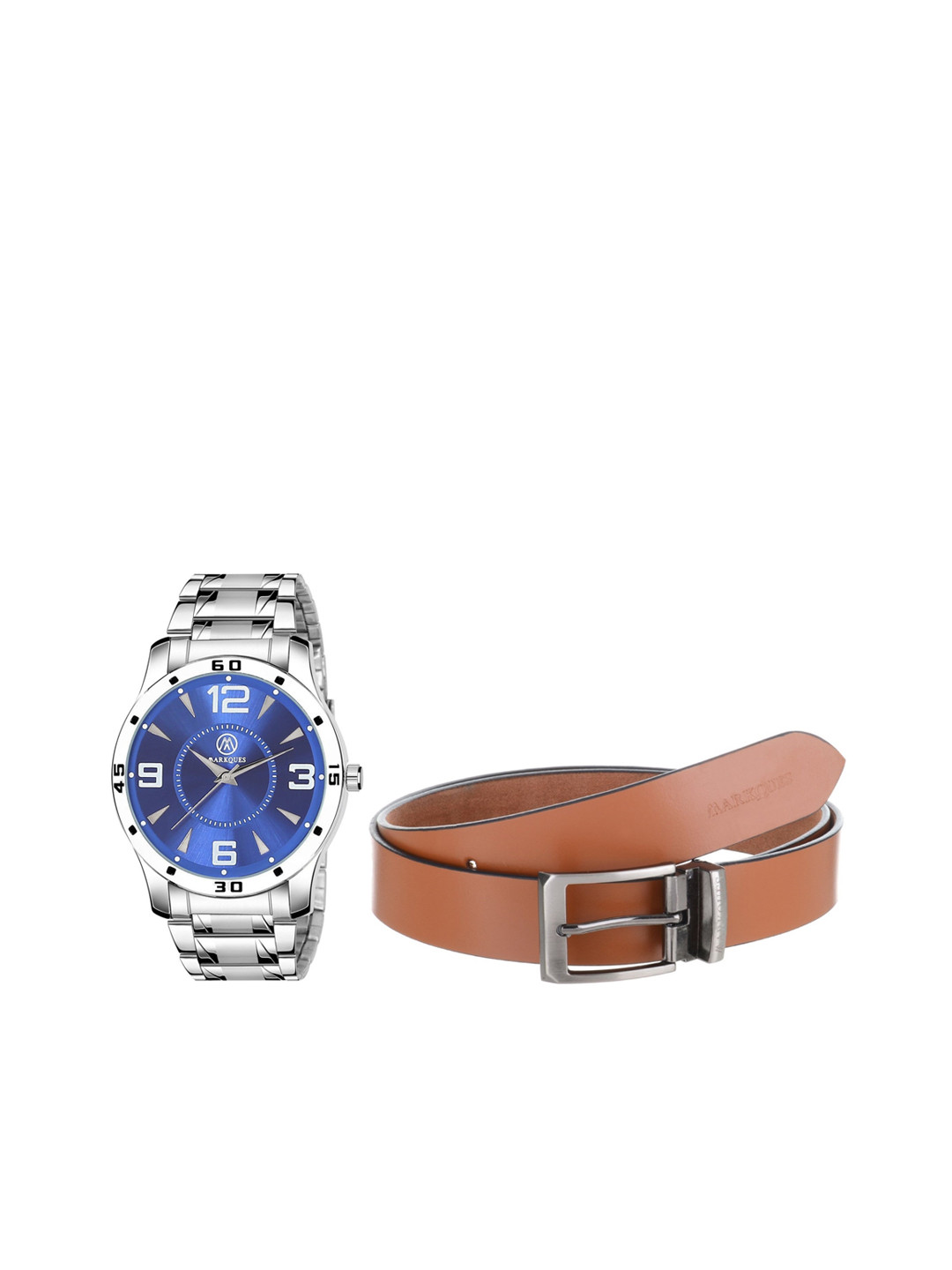MARKQUES Men Watch & Belt Accessory Gift Set