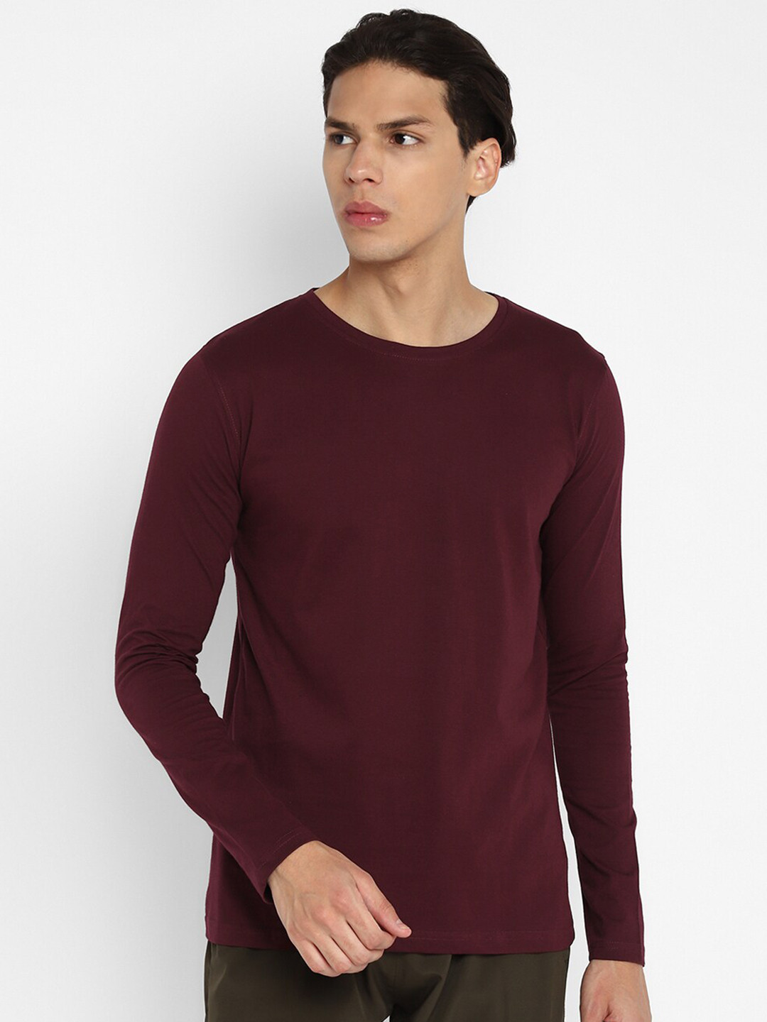 appulse Men's Long Sleeve Round Neck Cotton t-shirt