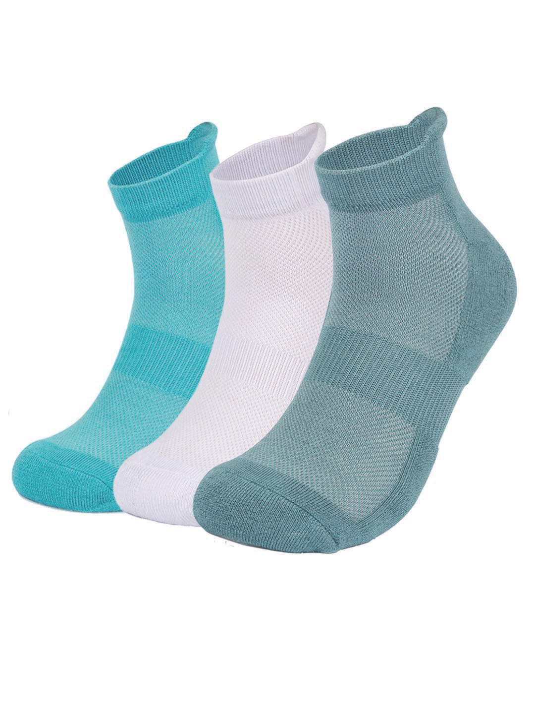 MUSH Unisex Pack Of 3 Bamboo Ankle-Length Socks