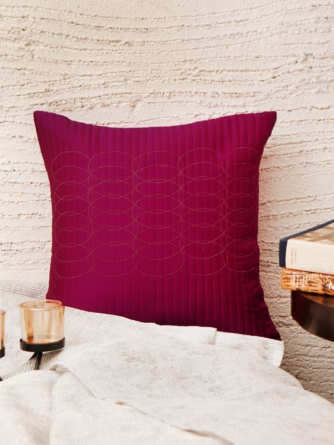 ZEBA Purple Square Cushion Covers
