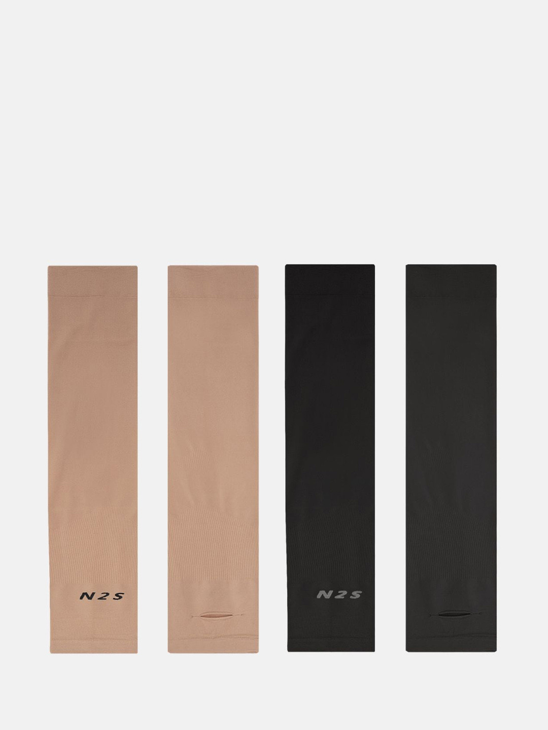 N2S NEXT2SKIN Pack Of 2 Solid Arm Sleeves