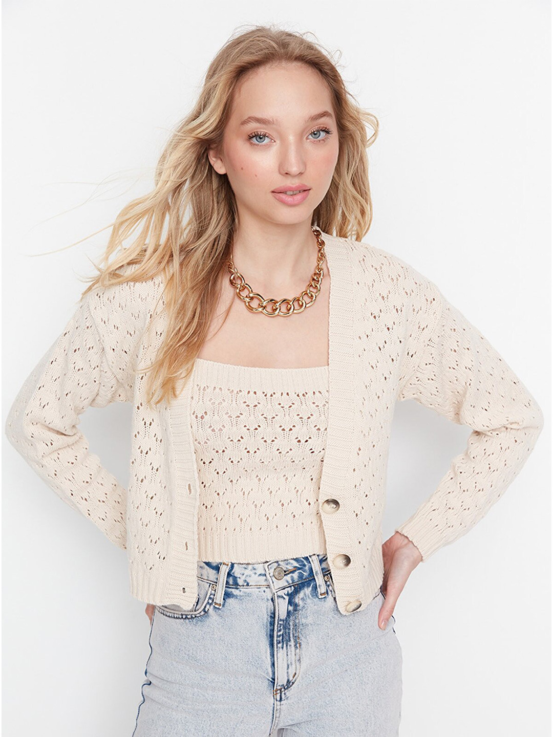 Trendyol Women Floral Cardigan