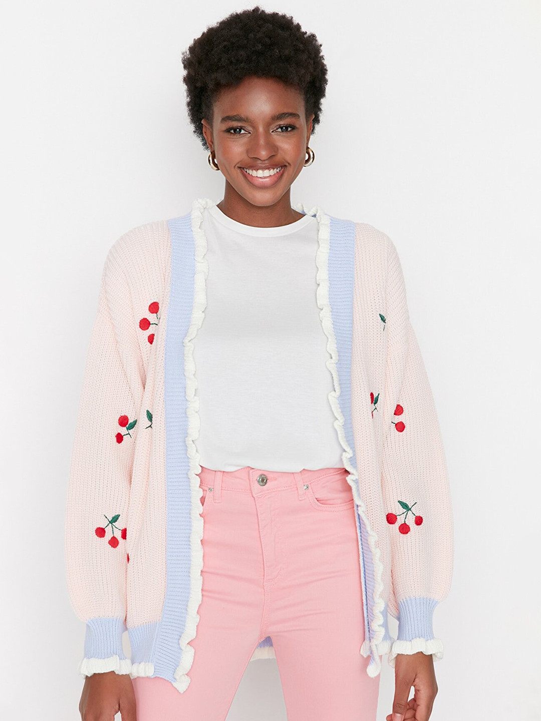 Trendyol Women Pink Embellished Top