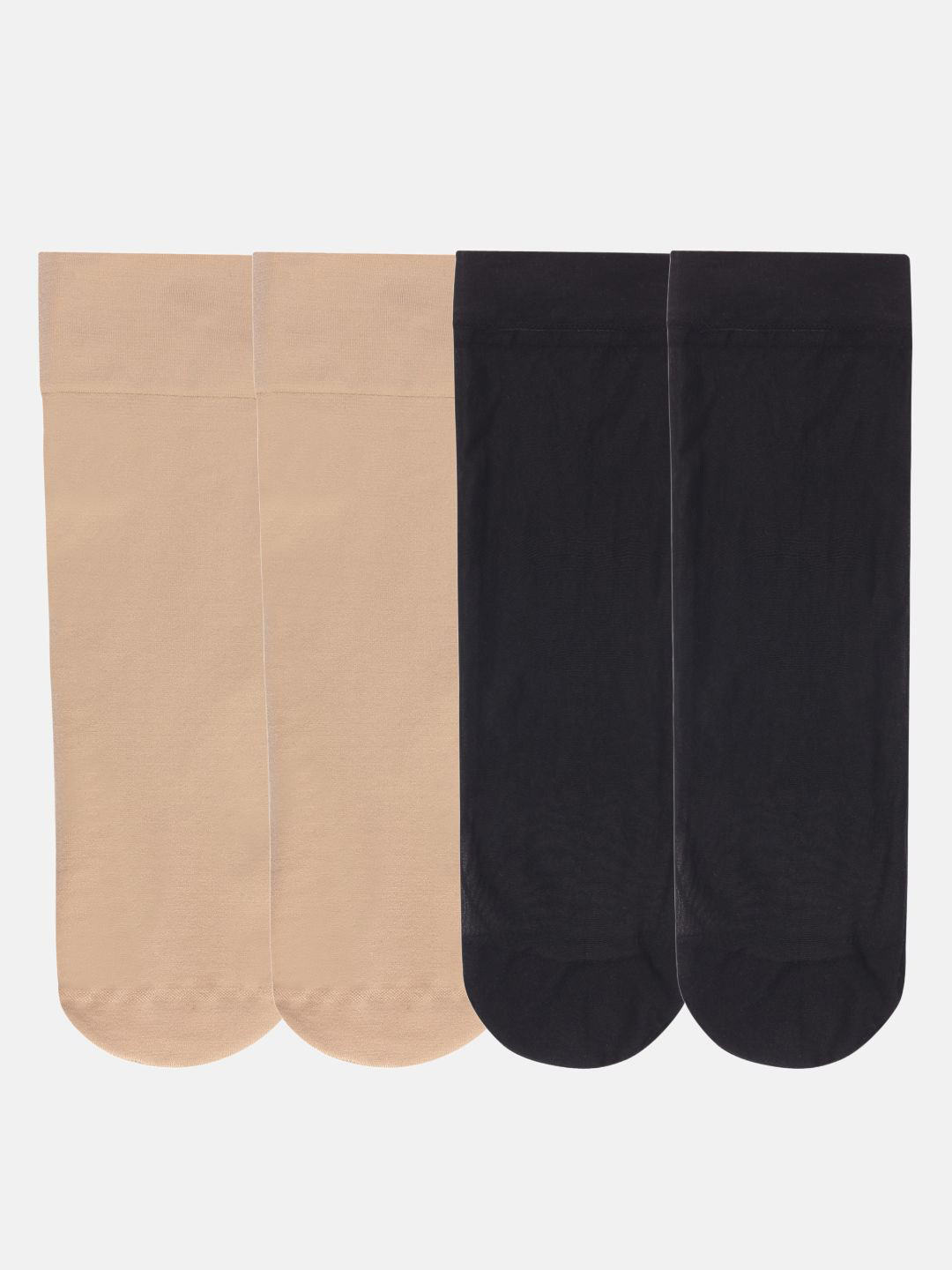 N2S NEXT2SKIN Pack Of 4 Transparent Ankle-Length Socks