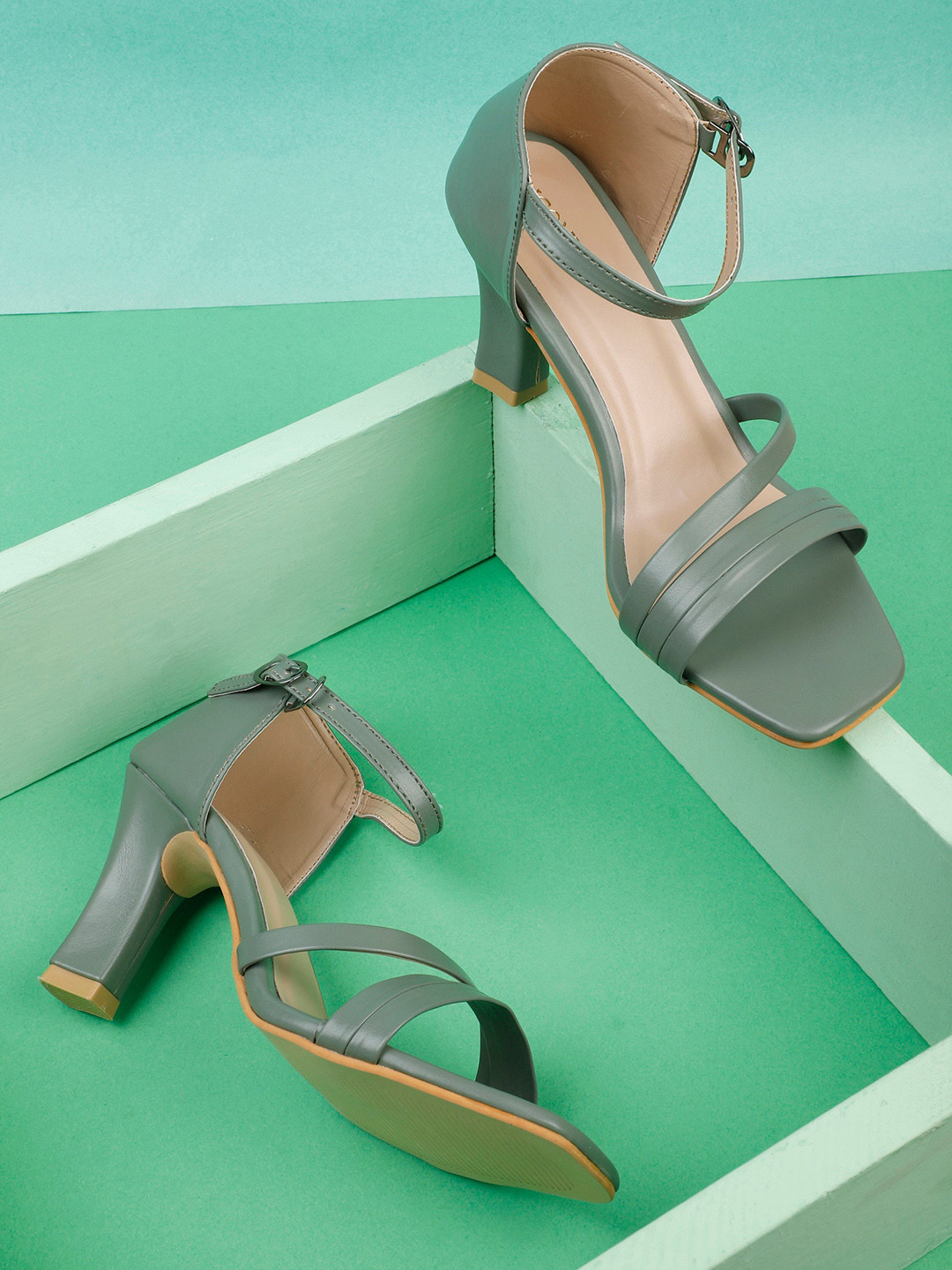 ICONICS Block Heels with Buckles