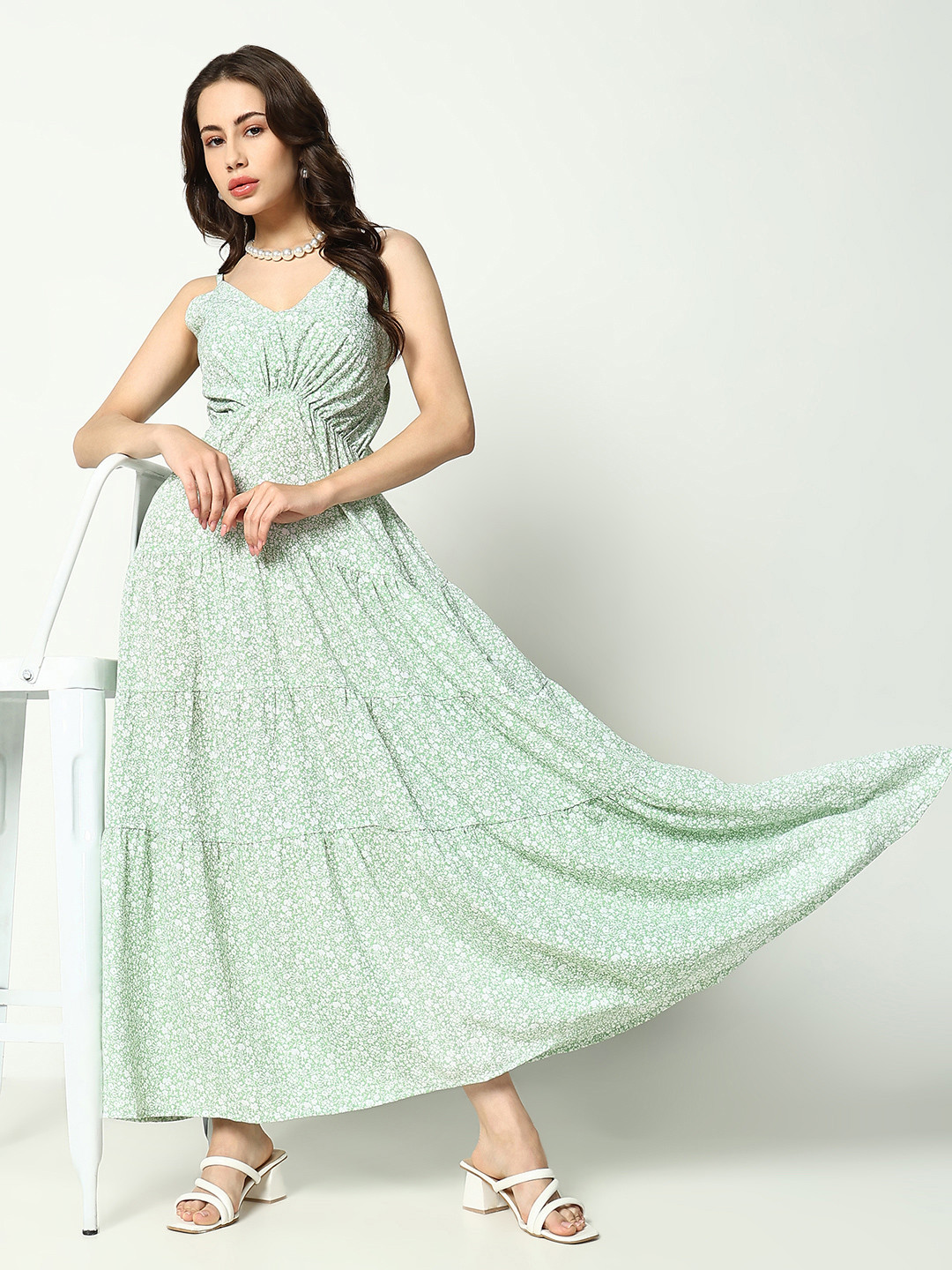 SHOWOFF Crepe Empire Dress