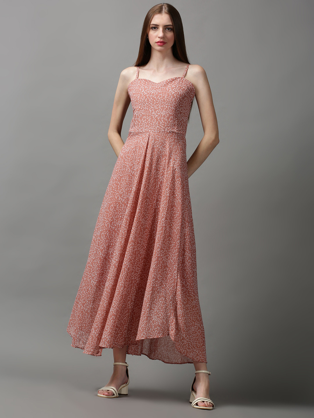 SHOWOFFFF Women Printed Midi Dress