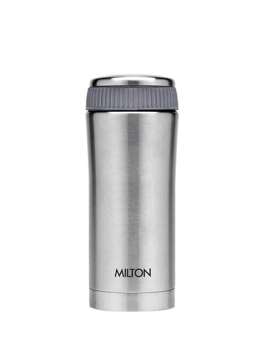 Milton Optima Silver Stainless Steel Spill Proof Flask - 410ml