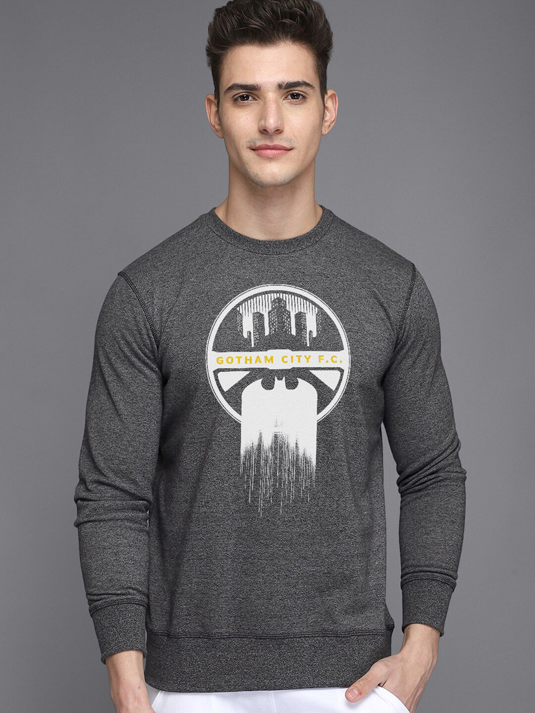 Free Authority Batman Printed Sweatshirt For Men