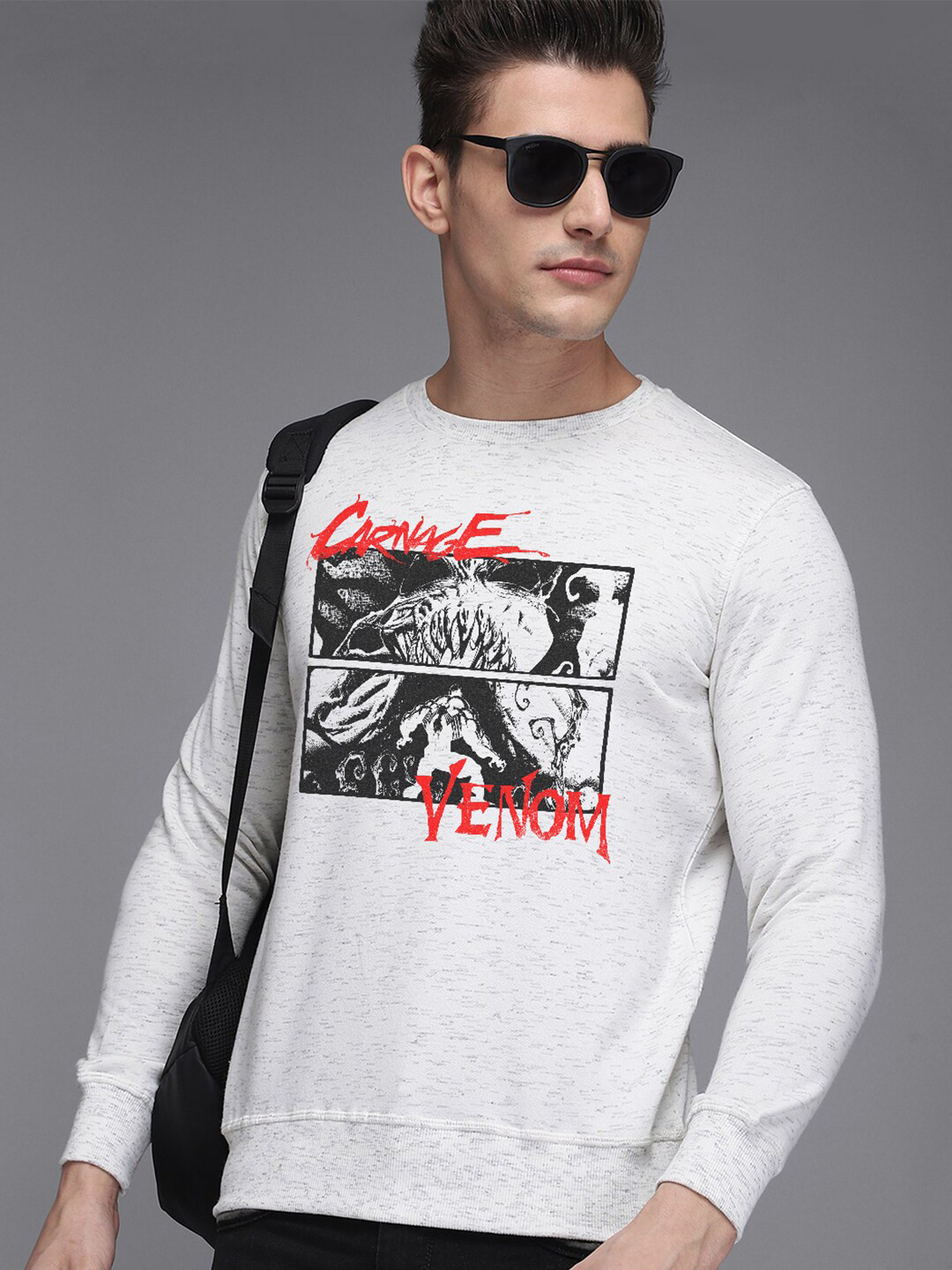 Free Authority Men Venom Printed Sweatshirt