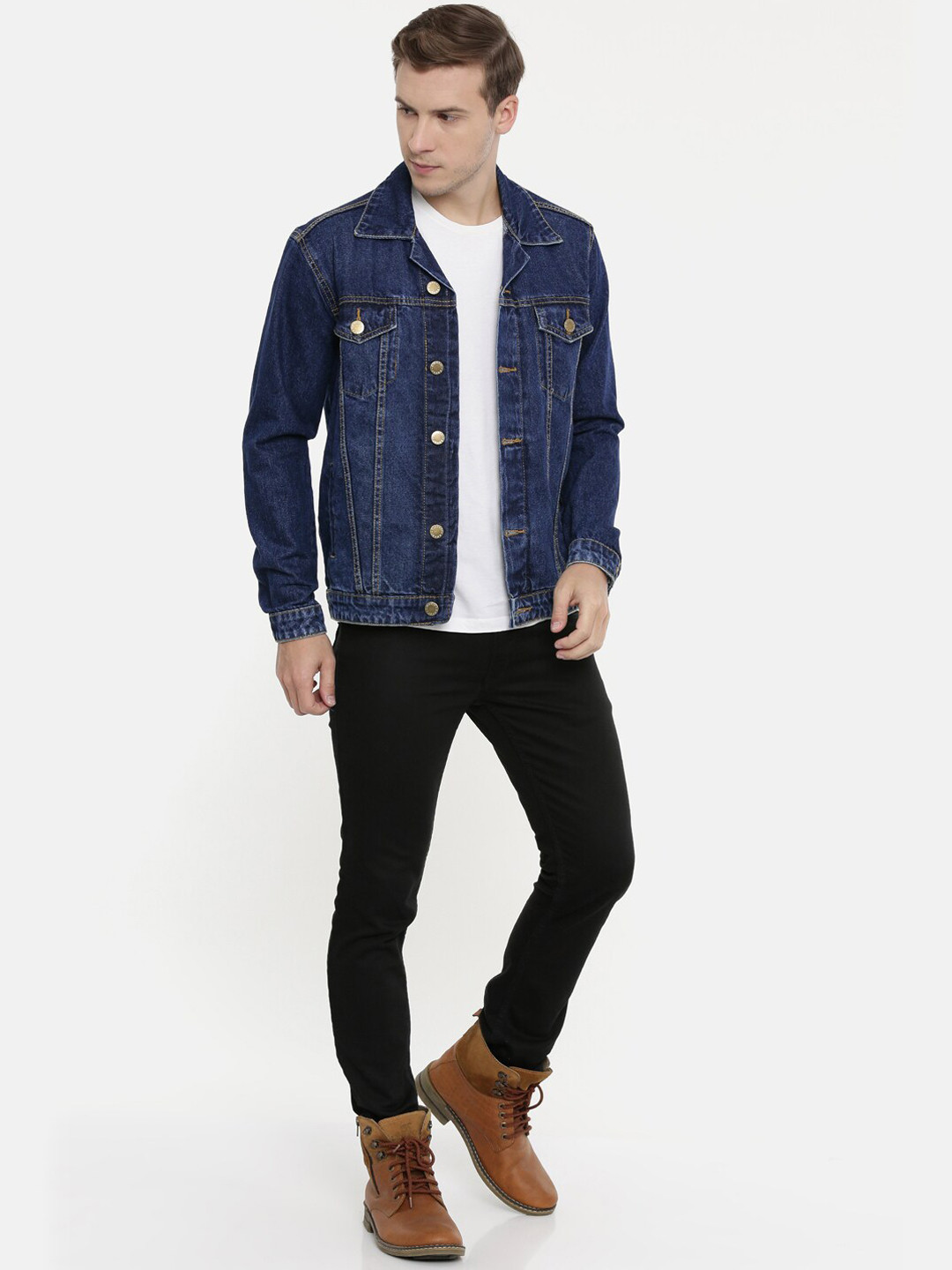 CINOCCI Men Denim Jacket