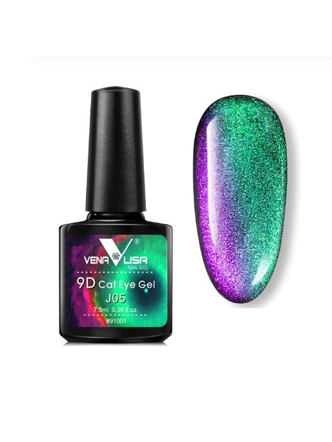 VENALISA 9D Cat Eye Galaxy Magnetic UV / LED Soak Off Nail Gel Polish 7.5ml- Shade J05