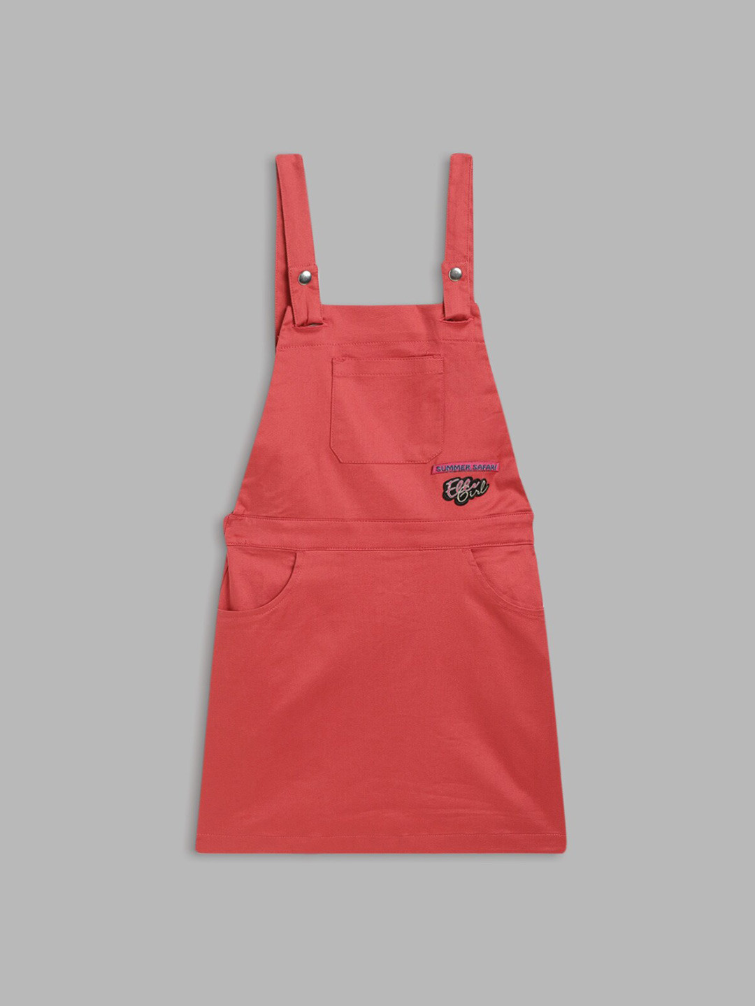 ELLE Girls Cotton Pinafore Dress